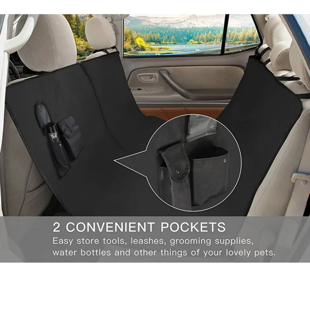 Waterproof Car Backseat Cover w Pockets Hammock Style Gift with Purchase nwt